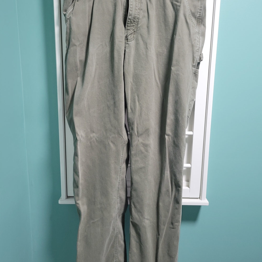 Carhartt Men's 38x34 Olive Green Canvas Work Pants